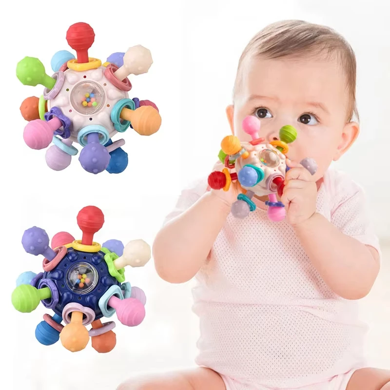 Baby Rattle Teether Baby Toys 0 3 6 12 Months Early Educational Development Teether Toy For Newborn Shaker Teether Rattles Toys