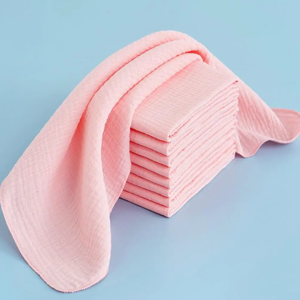 Fraldas de gaze para bebês 100% algodão, 10 peças, para troca de fraldas de bebê recém-nascido, 43x45cm, lavável, reutilizável, camada dupla, toalhas macias para bebês