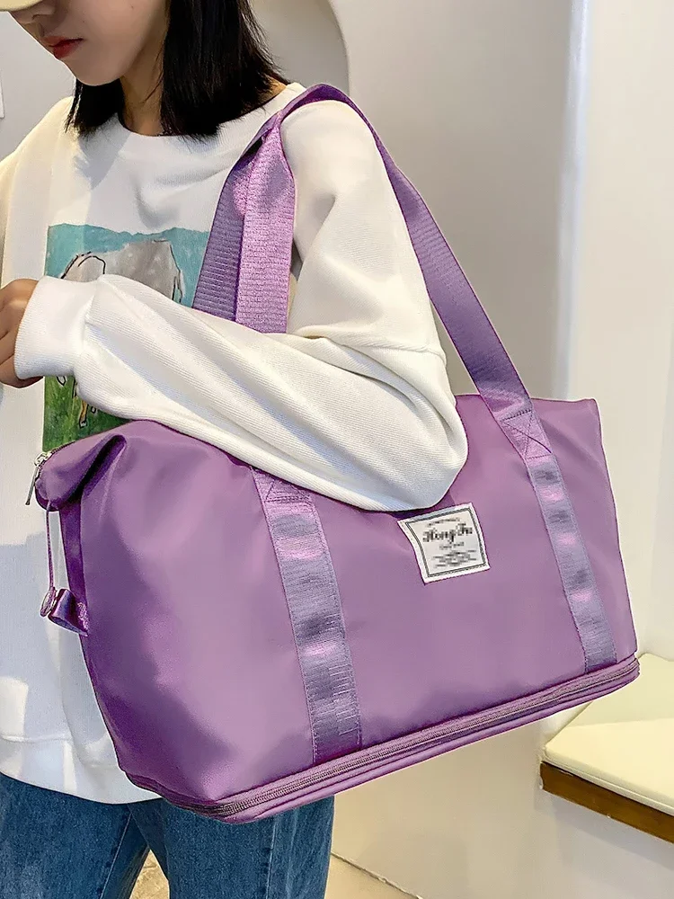 Torba podróżna Carry On Nylon Wodoodporne torby sportowe na siłownię dla kobiet Torba na bagaż o dużej pojemności