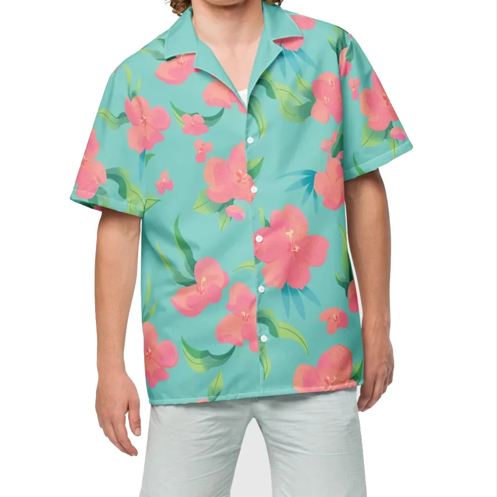 KPop Demon Hunters Abby Saja Ragazzi Camicia abbottonata Manica corta Camicie con stampa 3D Spiaggia da uomo Stile isola hawaiana Retro Casual