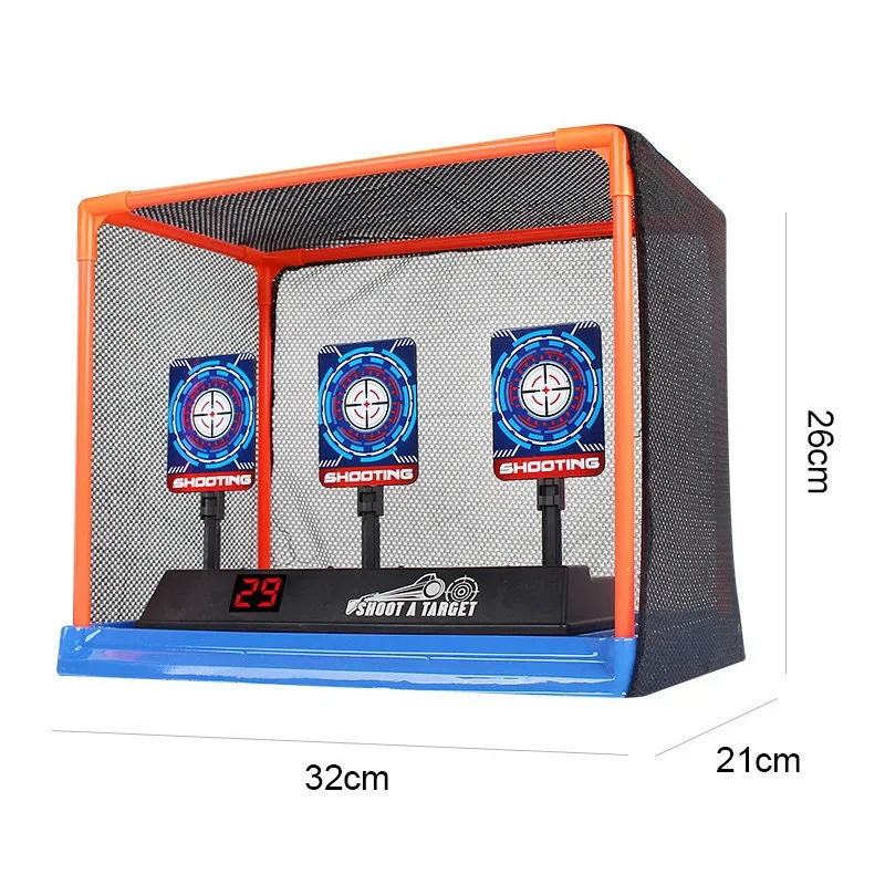Bersagli per pistole Nerf Reset automatico Accessori per bersagli da tiro elettrici Bambini Suono Luce Gioco di tiro Giocattoli Punteggio ad alta precisione