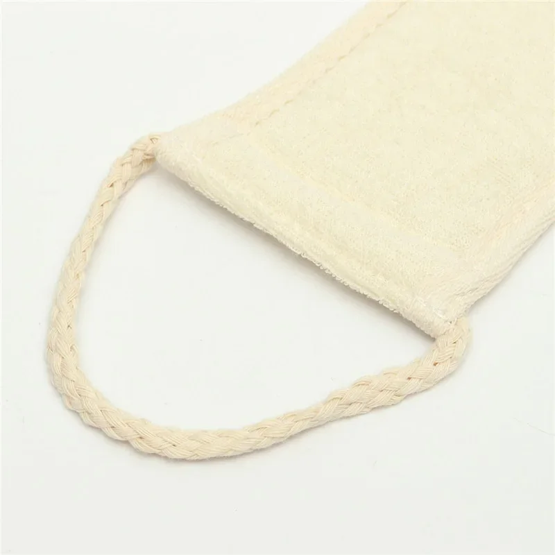 Natural Soft Exfoliating Loofah อาบน้ํา Unisex นวดสปา Scrubber ฟองน้ําสายคล้องคอสุขภาพผิวเครื่องมือทําความสะอาด