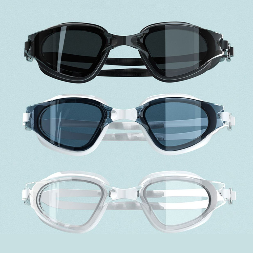 Zwembril Cap Volwassen HD Anti-condens Zwembril Set Waterdichte siliconen zwembril met oordopjes Anti-UV Zwembril
