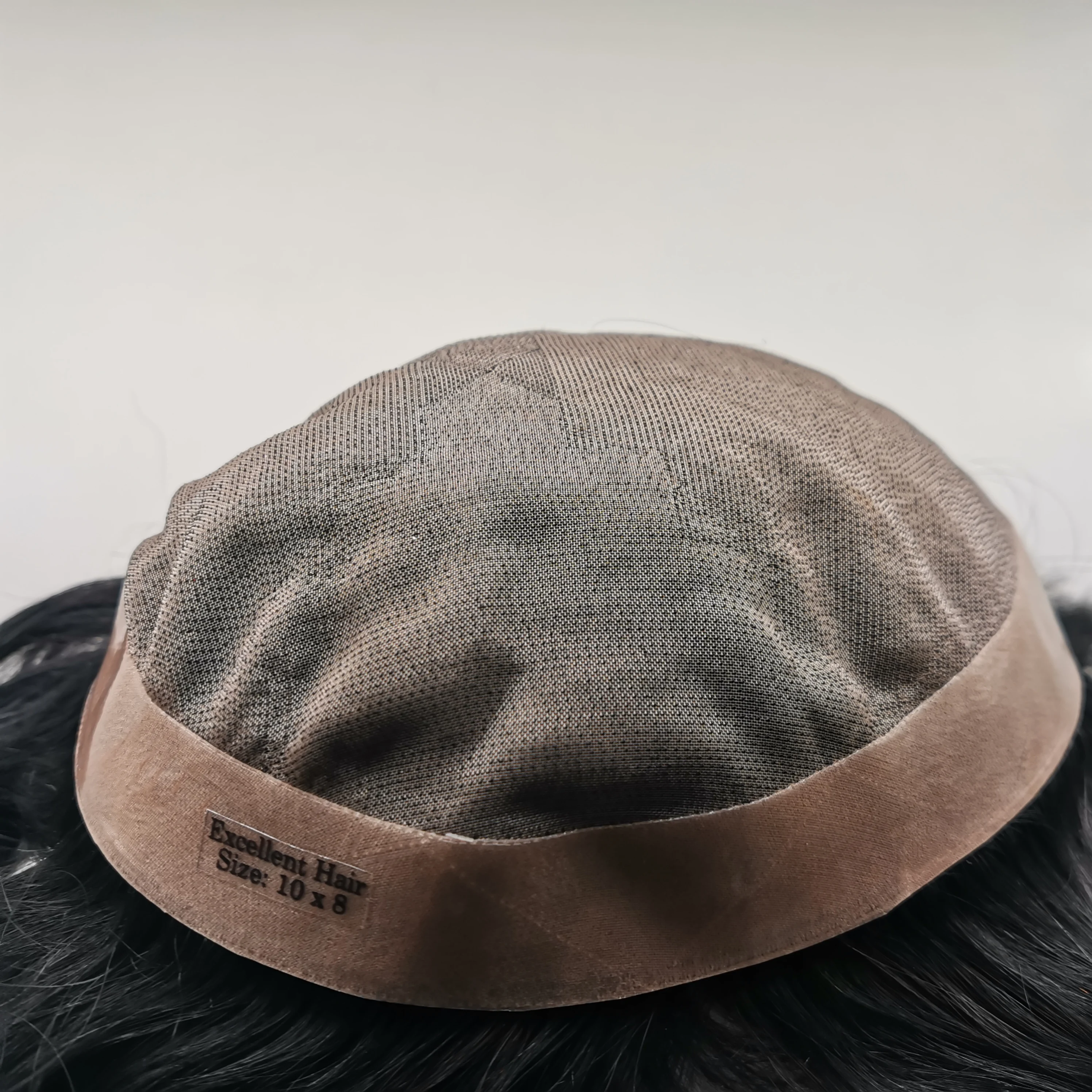 Toupee สําหรับผู้ชาย Fine Mono Men Toupee ผมมนุษย์เปลี่ยนระบบผมเทียมผมสีดําธรรมชาติหน่วย