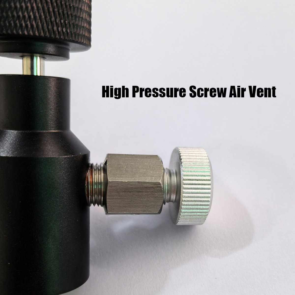 HPA High Pressure Hand Pump 300bar 4500psi stainless steel Air Bleed Screw Safety Bleeder Charging Adapter 1/8NPT Threads