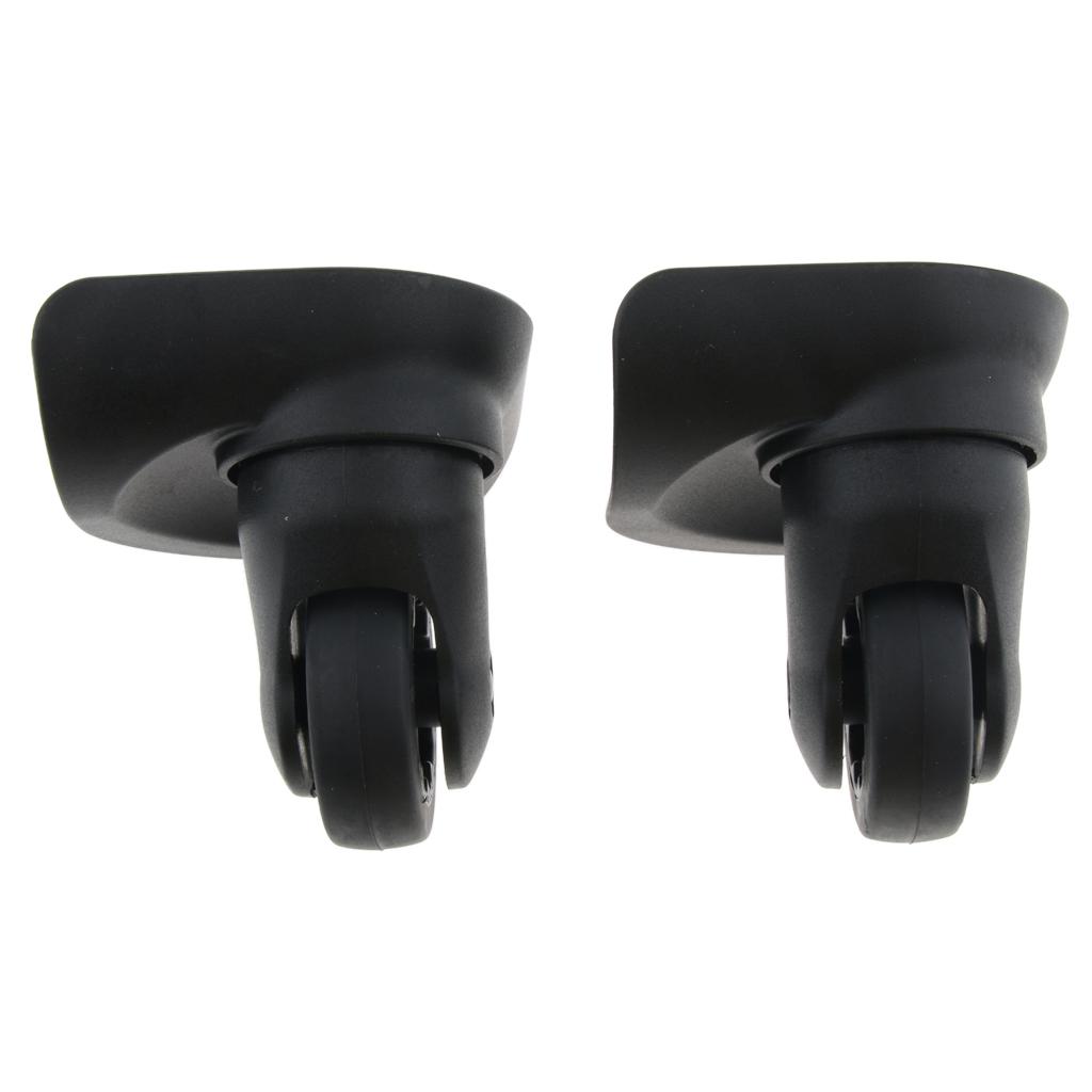 2 peças diy bagagem de viagem rodas giratórias esquerda e direita 53