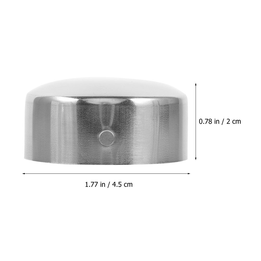 4 Pcs Handrail Tube Accessories Caps Stainless Steel Stair Column Staircase End Plugs for Stairs Railing