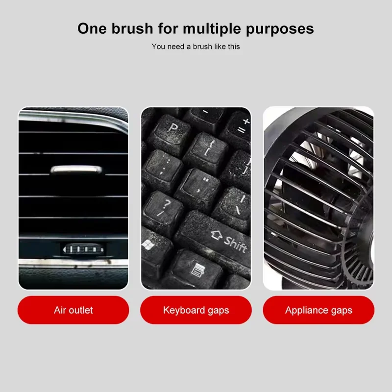 1PC รายละเอียดรถแปรงภายในรถยนต์แปรงขนแปรงนุ่ม Air Vent ฝุ่นรายละเอียด Dusting เครื่องมือทําความสะอาดรถยนต์