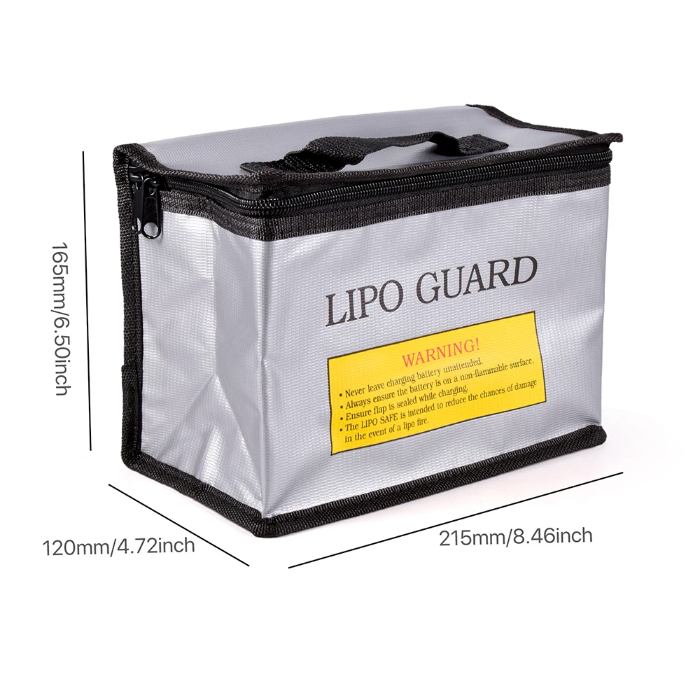 Lipo garde sac de sécurité ignifuge antidéflagrant Portable Lipo sac de sécurité pour RC FPV course Drone voiture batterie sûre