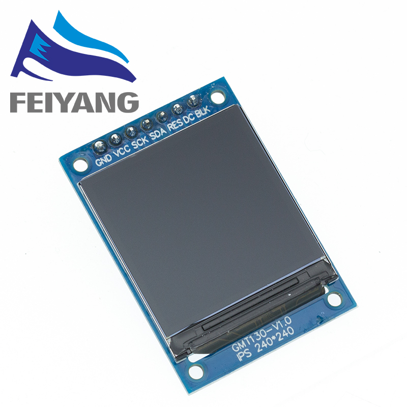TFT Display 0.96 / 1.3 1.44 1.77 1.8 2.0 2.4 Inch IPS 7P SPI HD 65K Full Color LCD Module ST7735 Drive IC For Arduino