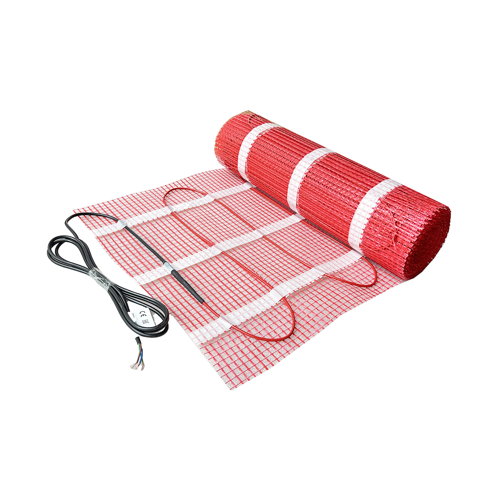 230V 150W/M2 Elektrische Strahlung Fußboden Dual Core Heizung Fiberglas Mesh Matte Kit System Für Fliesen keramik Porzellan Stein