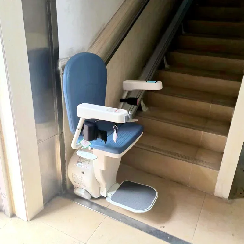 Silla de escalera recta para personas mayores, ayuda para escalar en el hogar