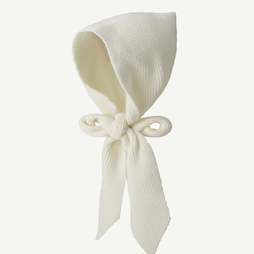 Corea Cappello Sciarpa Set Donna Lavorato a maglia Scialle con cappuccio Passamontagna Cappello Inverno Addensare Tenere al caldo Sciarpa di lana Pullover Cappello Accessori gotici