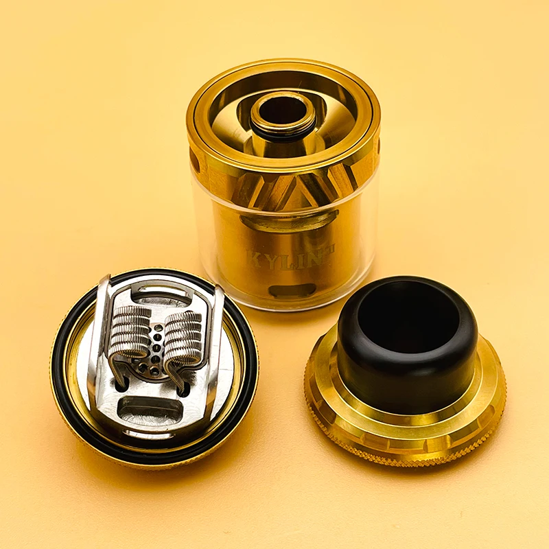 Atomizador DSX Kylin V3 RTA, 6ml, 25mm, bobina simple/doble, flujo de aire creativo en forma de panal, tanque reconstruible, cigarrillo electrónico Vape VS Zeus X RTA