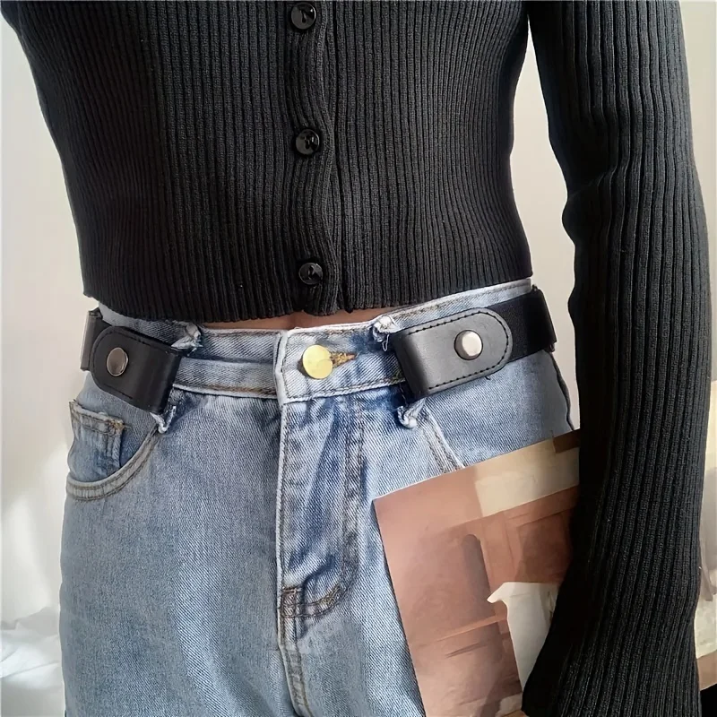1 cinturón elástico para mujeres y hombres, cinturón ajustable sin hebilla para mujeres, cinturones elásticos sin hebilla para pantalones vaqueros
