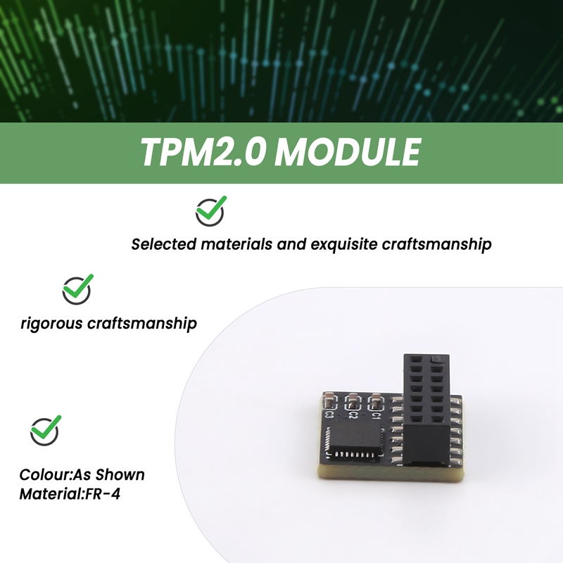 Módulo de segurança xtech tpm tpm2.0 para asus tpm spi módulo de plataforma confiável paralela módulo portátil multifuncional
