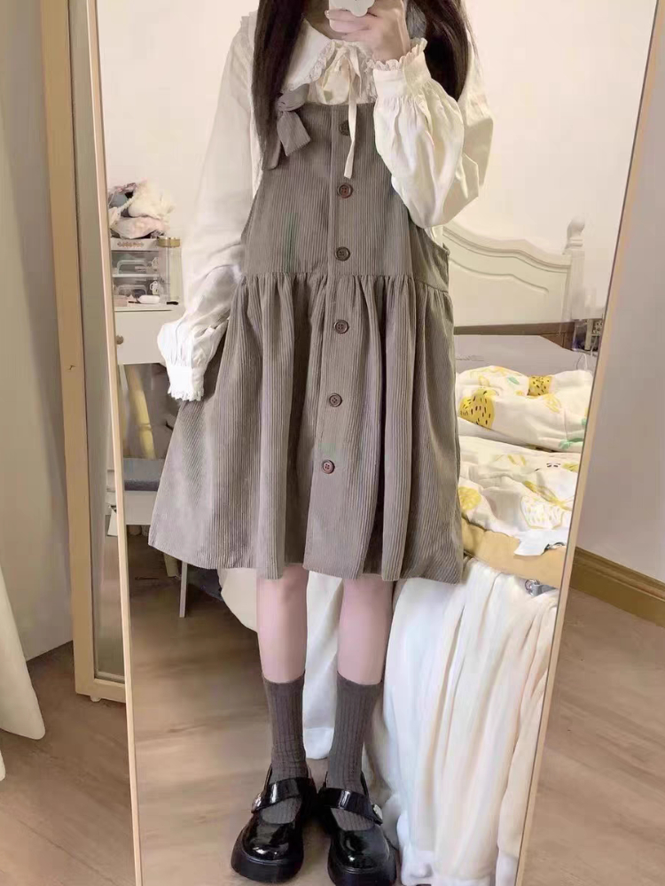Camisa feminina peter pan colarinho all-match rendas sólido minimalista moda casual bonito confortável estilo japonês feminino novo outono