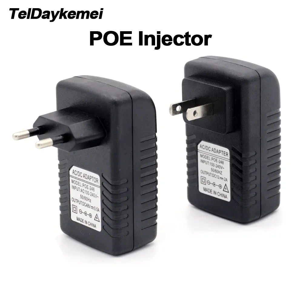 POE Injektor 12V 15V 24V 48V EU UNS Stecker Für CCTV IP Kamera Netzteil ethernet Adapter Telefon AP