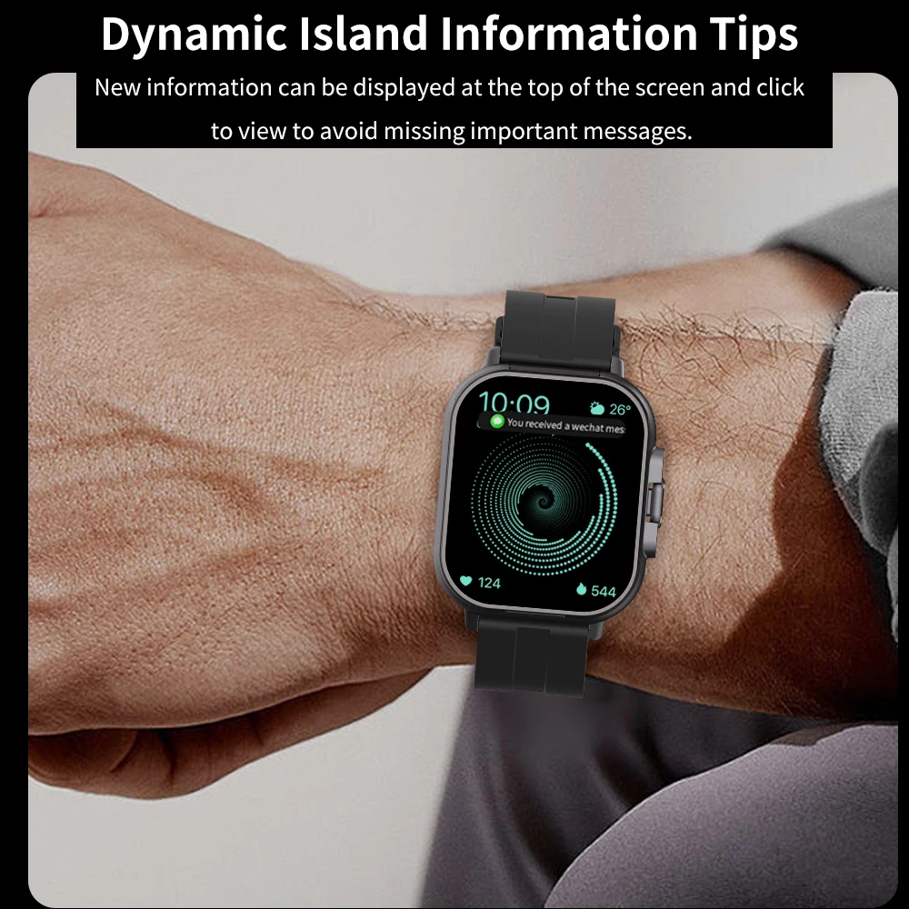 GPS สมาร์ทวอท์ช TWS 2-in-1 ชุดหูฟังบลูทูธ Heart Rate ความดันโลหิตการตรวจสอบสุขภาพหูฟังเล่นเพลง Smartwatch