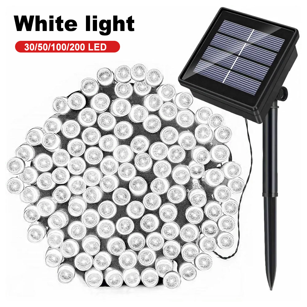 1 Stück 30/50/100/200led Solar Outdoor wasserdichte Stern lichterkette
