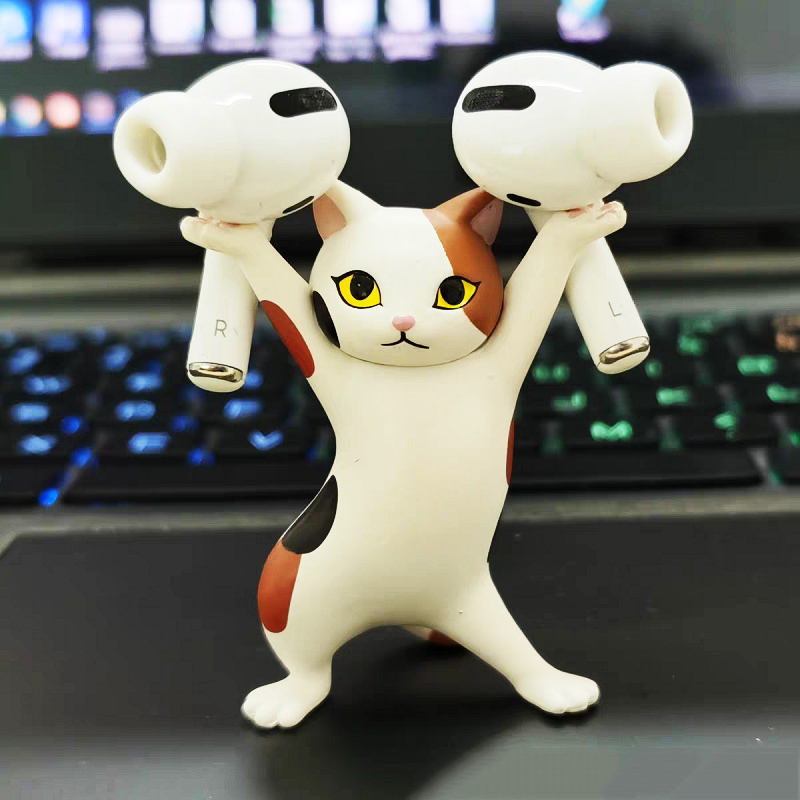 5pcs Dancing Cats Will Lift up Cat Figurines Decorated with Stylish Anime Cat Toys for Desktop Storage