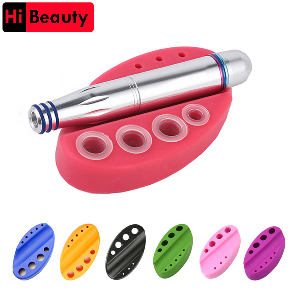 Estante de pie con cubierta de silicona ovalada, taza para tinta de tatuaje, taza de pigmento, máquina de tatuaje, soporte para bolígrafo, accesorios para máquina de tatuaje, 1 ud.