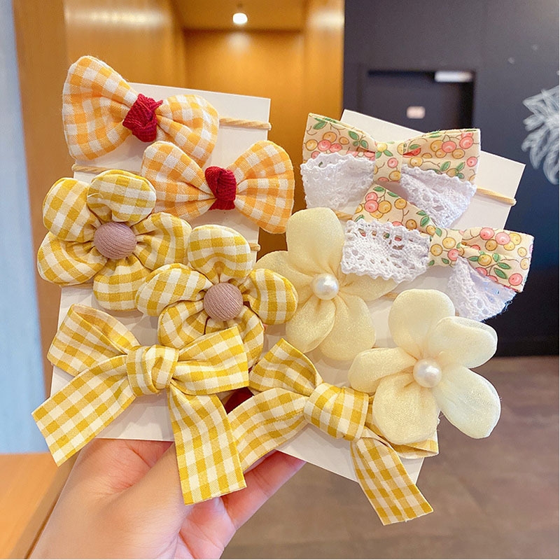 10 stks Haaraccessoires Meisjes Scrunchies Esthetische Lacos De Cabelo Infantil Bands Kids Hoofdbanden Bandes Bandeaux Elastiquec Leuke