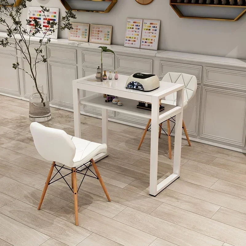 プロのマニキュアテーブル,シンプルな白いネイルテーブル,リビングルームの家具,モダンなサロン,mr50nt