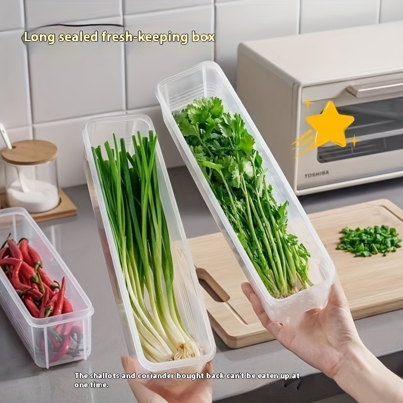 2pcs Refrigerator fresh-keeping storage box, fresh-keeping artifact,Small Food Preservation Boxes,Transparent Sealed Storage Box