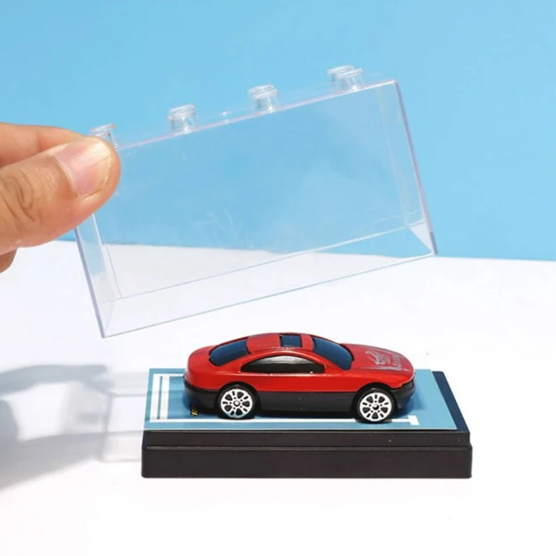 1/5Pcs Car Toy Transparent Display Case Hotwheels Protective Shell Transport Small Car Model Collection Storage Display Box
