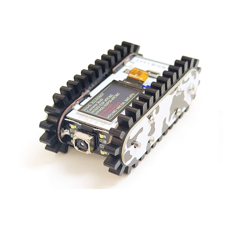 Esp32 s3 mini auto metall tank chassis traktor crawler app/griffs teuerung scout wagen tank für esp32 vscode programmier baren roboter