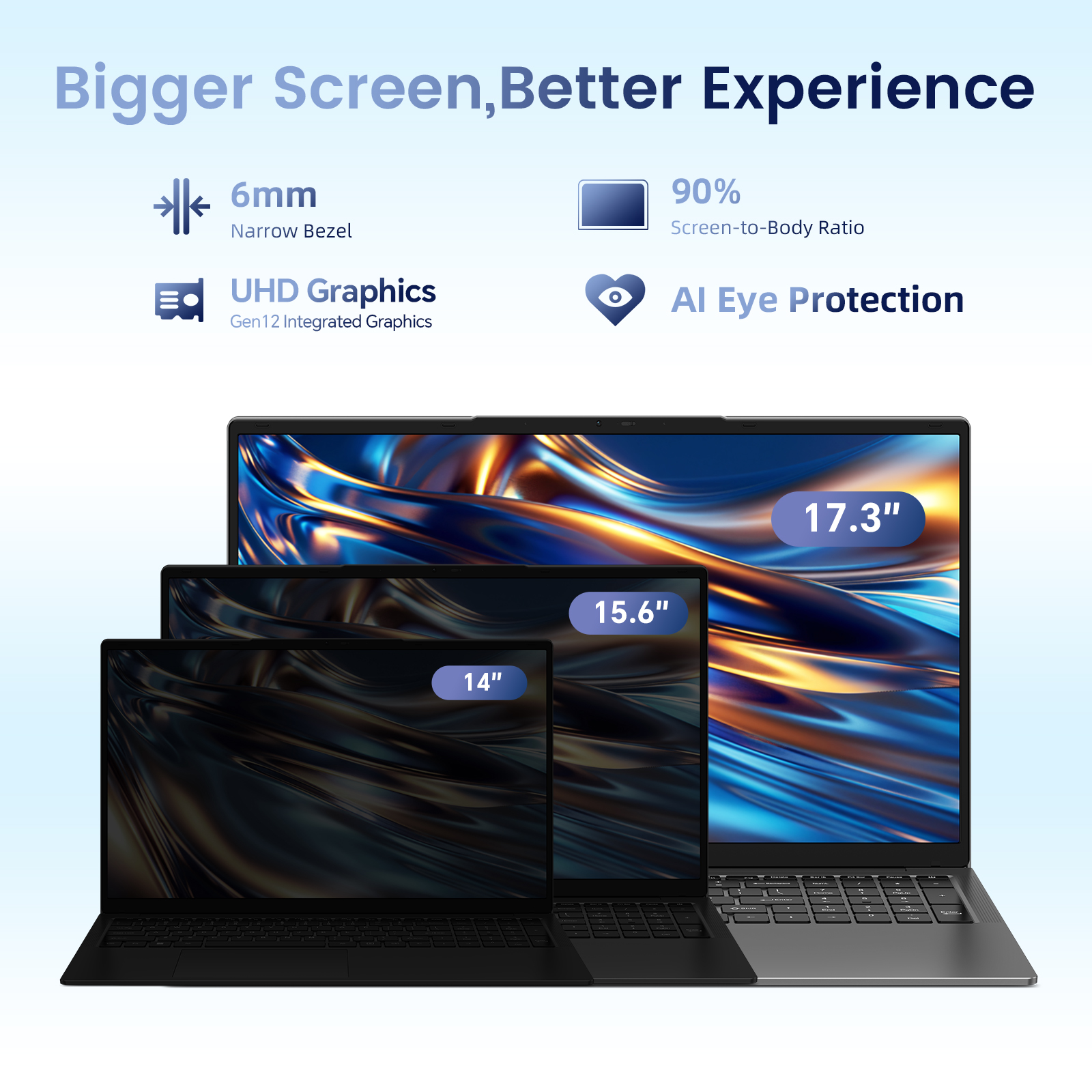 Teclast F17Plus laptop de 17.3 pulgadas, 16 GB de RAM 512GB SSD, Intel N95, Windows 11 Pro, ordenadores portátiles de 180 ° Flip