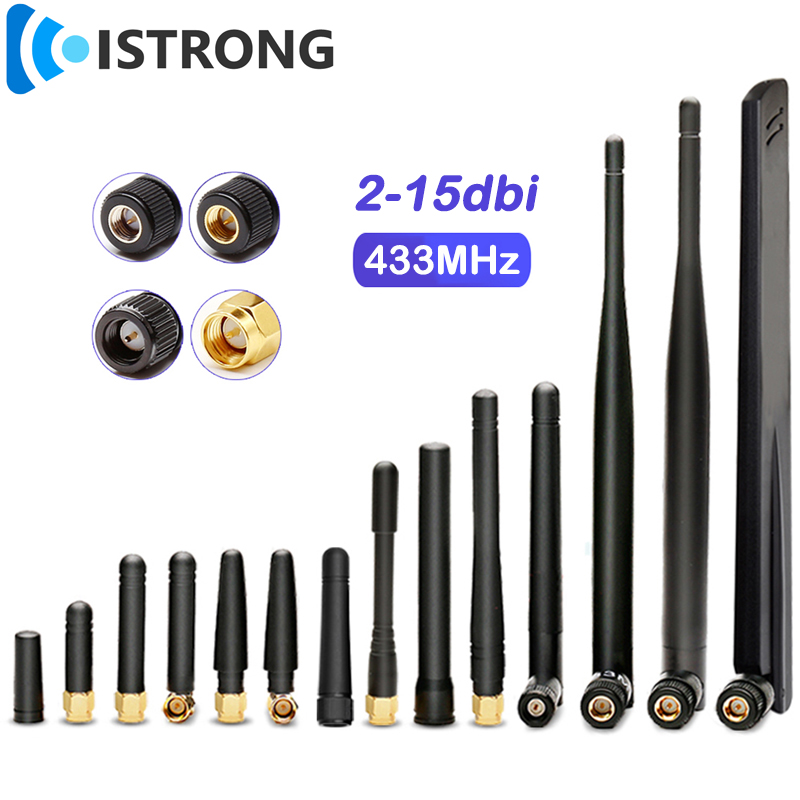 2pcs 433MHz Lora Antenna Outdoor High Gain Omni Signal Booster Long Range Amplifier for IOT Router Modem