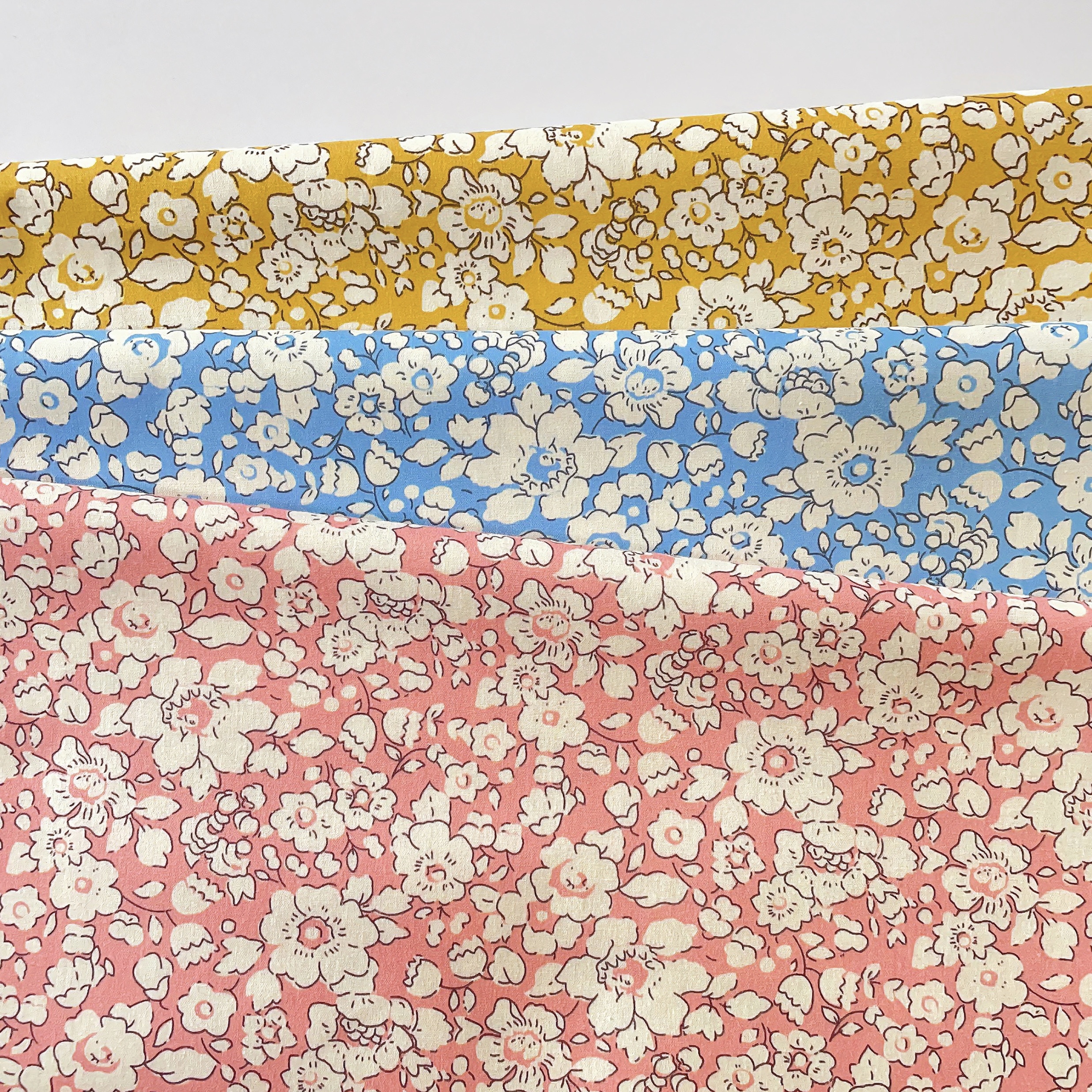 0,5 м/1 м/3 м цвет Свободы с цветочным принтом, 100% хлопковая поплиновая ткань, подходит для детской одежды, платьев, шитья своими руками, ремесел