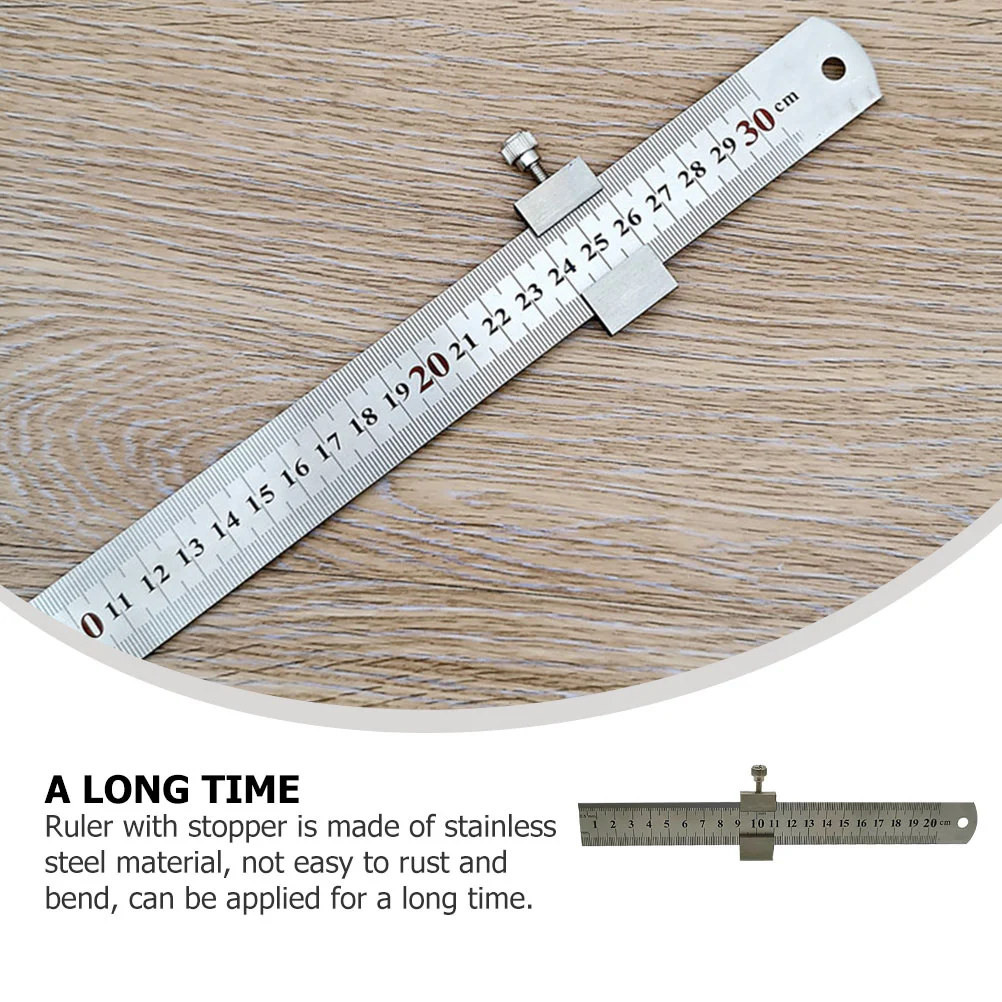 Thickened Steel Scale Stainless Measuring Ruler Straight Drawing Tool Precision Gauge Measurement Instrument Length Indicator