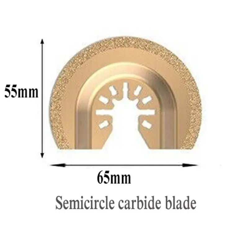 Hojas de sierra multiherramienta oscilantes semicirculares HCS de 88mm/65mm para renovador, hoja de corte, hoja de sierra de diamante para carpintería