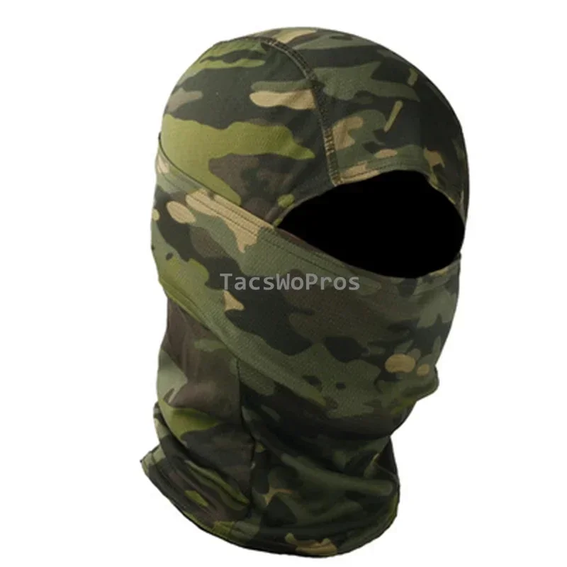 위장 전술 발라크라바 풀 페이스 스카프 마스크 하이킹 사이클링 사냥 마스크 커버 Airsoft Shooting Cs 마스크