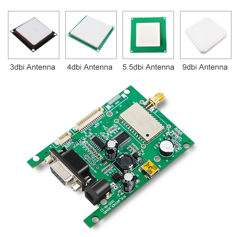 Fonkan 860-960Mhz UHF RFID โมดูล Long Range Reader TTL UART โมดูล 1 พอร์ตเสาอากาศ Android SDK สําหรับ Access Control