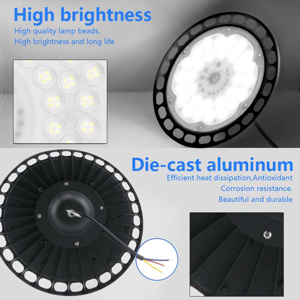 超高輝度UFO型LEDランプ,防水,商業産業市場,倉庫,ガレージ,ワークショップ,100 W, 150 W, 200W