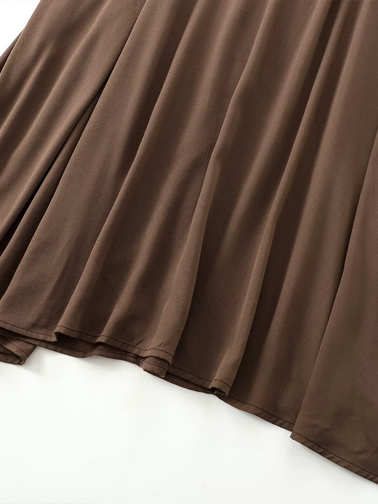2024 Herbst und Winter Neuankömmlinge Damen einfache lose Rundhals ausschnitt ärmellose Weste Langrock Midi kleid