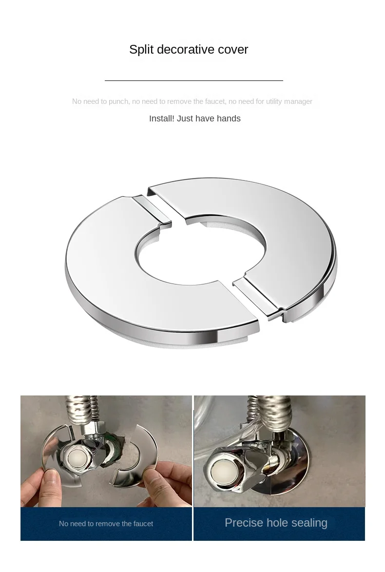 Gas pipe air conditioning water pipe hole wall cover water heater pipe decoration cover hole blocking cover kitchen accessories