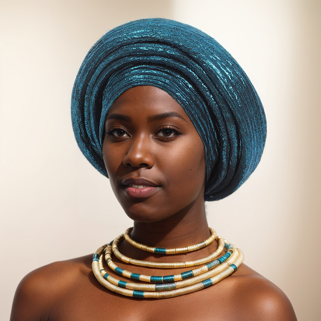 Glitter frauen Afrikanische Turban Kappe Muslimischen Kopftuch Motorhaube Nigeria Weibliche Kopf Wraps Caps Hochzeit Party Kopfschmuck Headtie