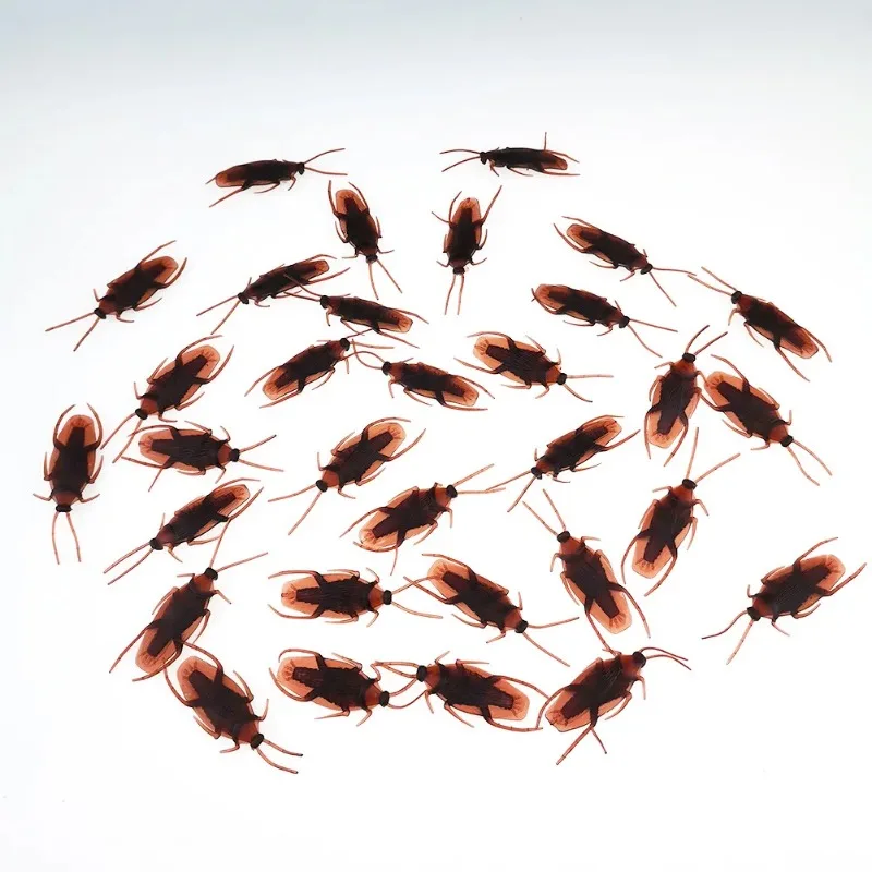 Cucarachas divertidas horribles, accesorios de decoración, juguete de goma, bromas prácticas, juguetes de simulación, insectos de plástico, cucarachas
