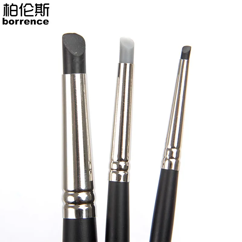 5Pcs Silicone Tip Color Shapers Brushes for Watercolor Oil Painting Polymer Clay Sculpting Shaping Modeling Tools Art Supplies