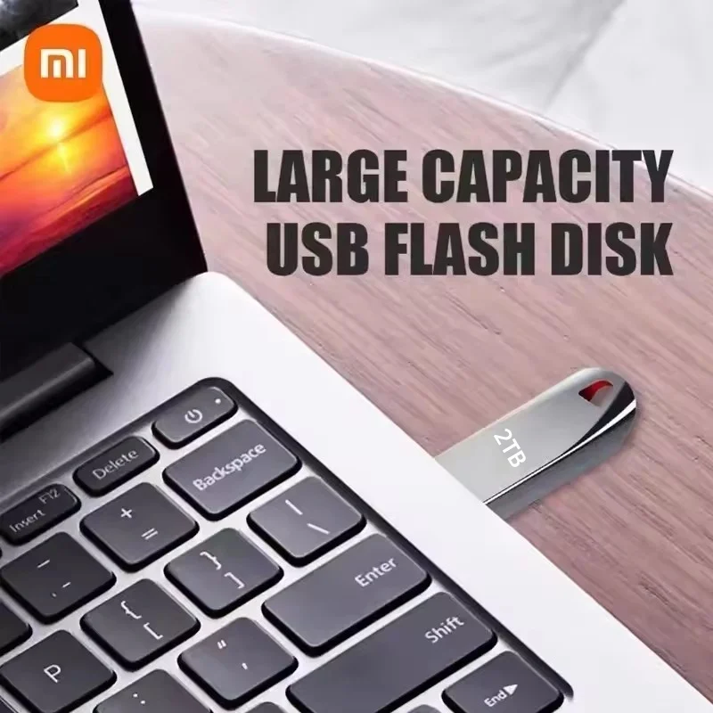 แฟลชไดรฟ์ Xiaomi 2TB USB 3.2ความเร็วสูงมากไดรฟ์ปากกา U Disk 1TB กันน้ำ Type C 2024ใหม่