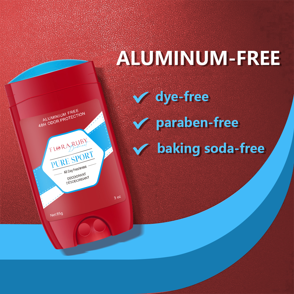 Desodorante sem alumínio para homens, proteção contra odores 48H, frescor 48H e durabilidade, com perfume de cedro de sândalo, 85g/3OZ