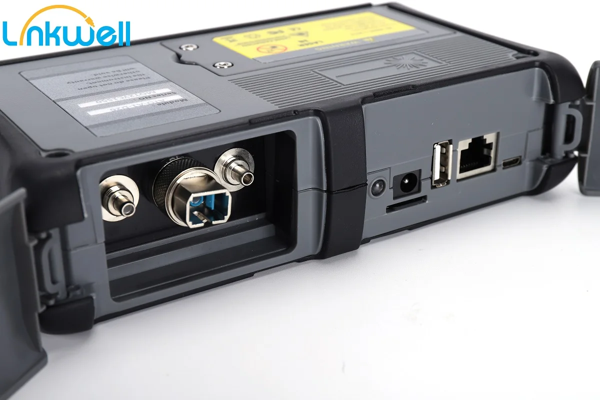 Prueba activa en vivo de fibra MINI OTDR 1550nm 22dB reflejo de fibra óptica con informe PDF mapa de eventos probador de Cable Ethernet rastreador RJ45