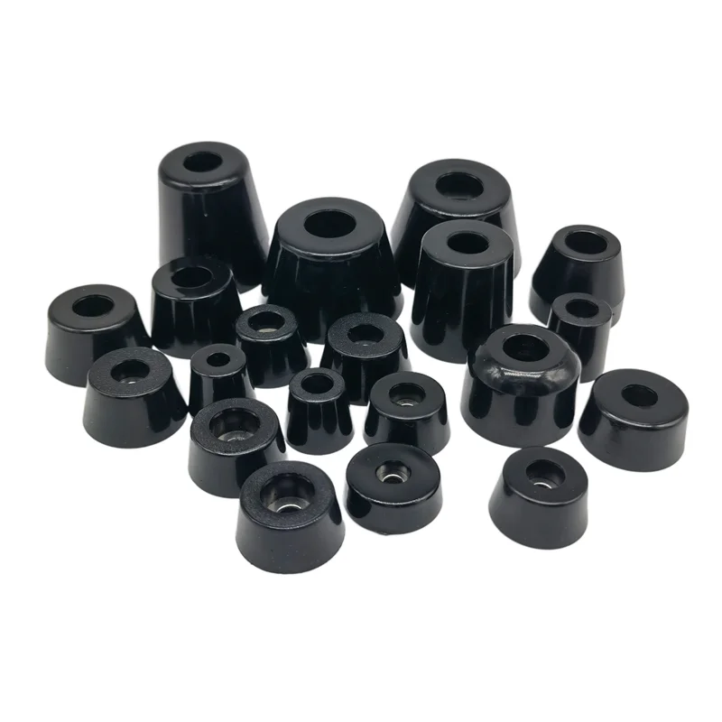 2/4/8Pc สีดำกรวยยางฟุตขาเฟอร์นิเจอร์ฟุตเก้าอี้ Protector Cushion วงกลมกันชน Pad non-Slip เพิ่ม Damping