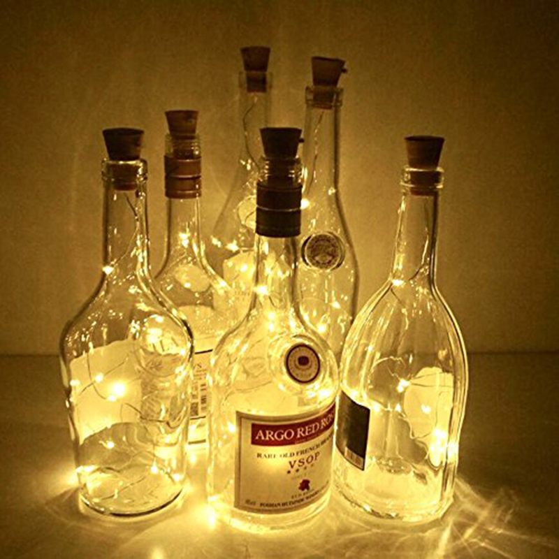 LED Solar Powered Bottle Stopper Light String Outdoor Waterproof Solar Garland Lights For Home Room Garden Wedding Party Decora