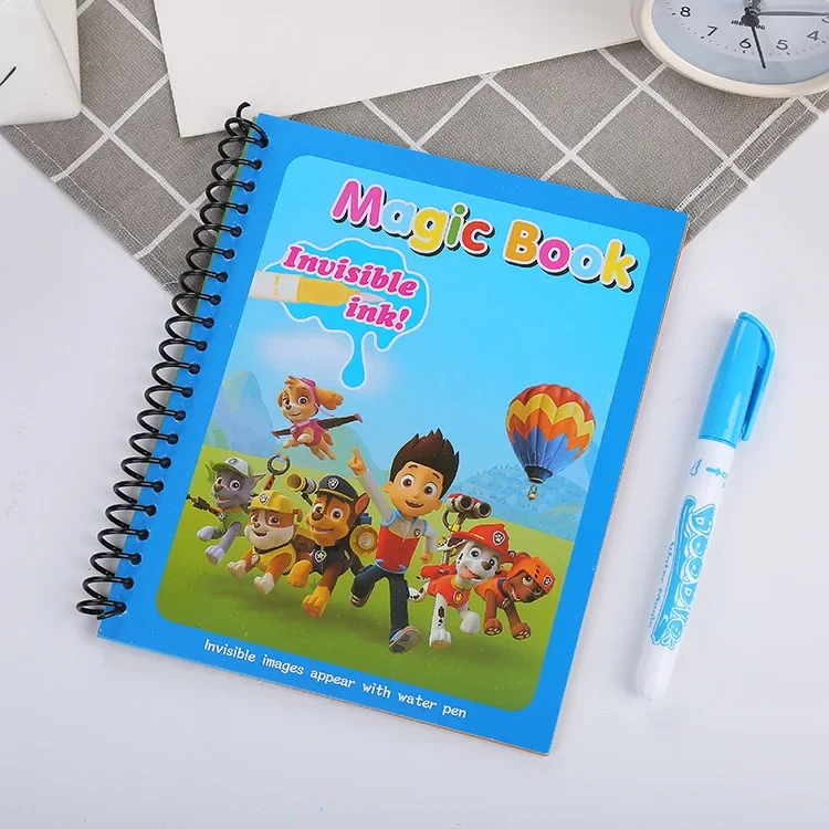 Paw Patrol Original Hund Wassermalerei Zeichnung Kinderspielzeug Graffiti Cartoon Aquarell Zauberbuch für Jungen Mädchen Geburtstagsgeschenke